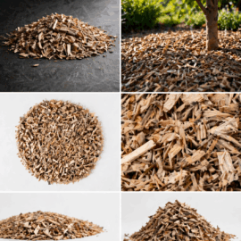 Natural Wood Chip Mulch – Superior Quality for Soil Protection & Aesthetic Landscaping